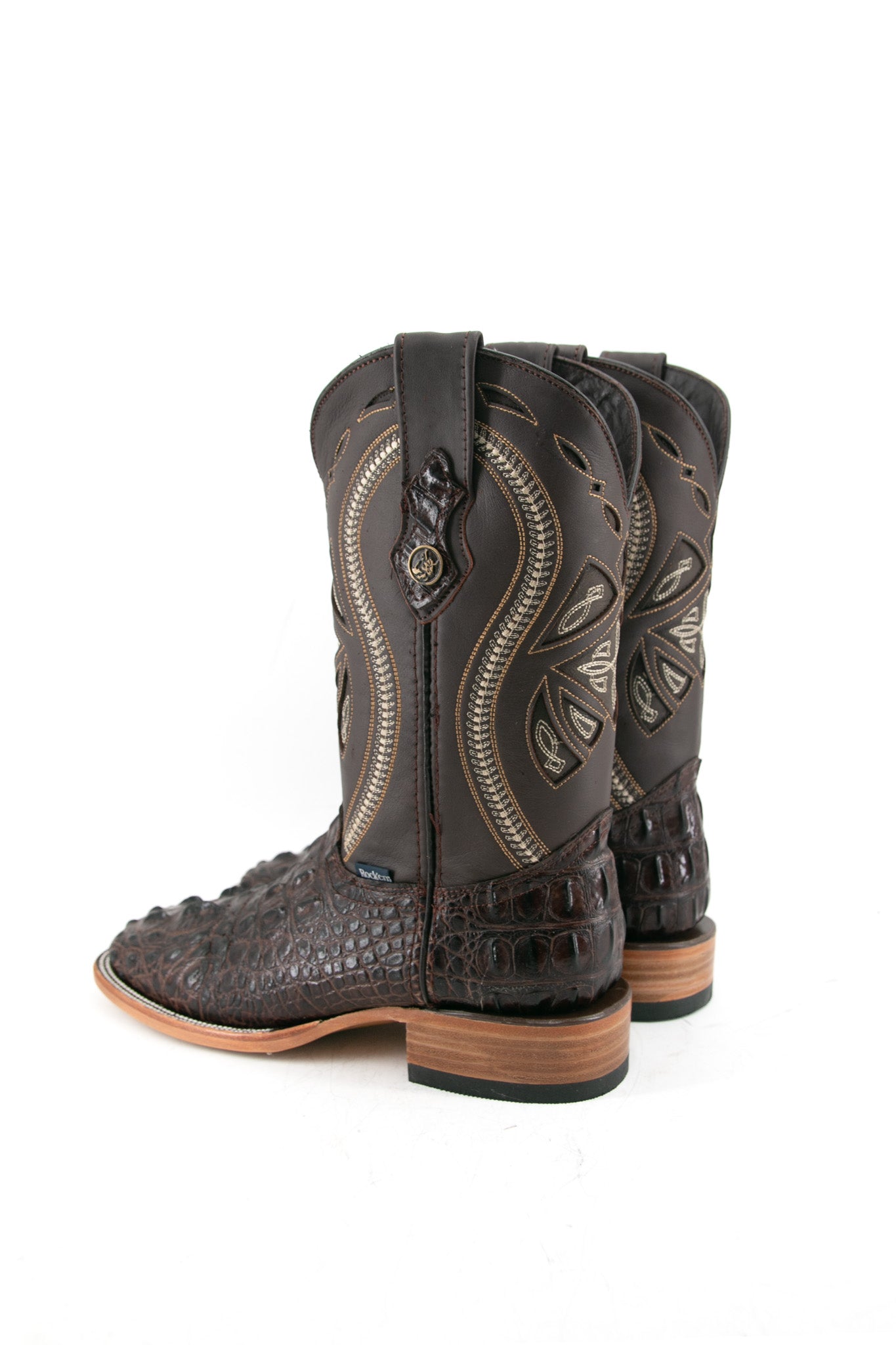 Caiman Tail Hornback Square Toe Cowboy Boot