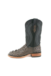 Caiman Tail Hornback Square Toe Cowboy Boot