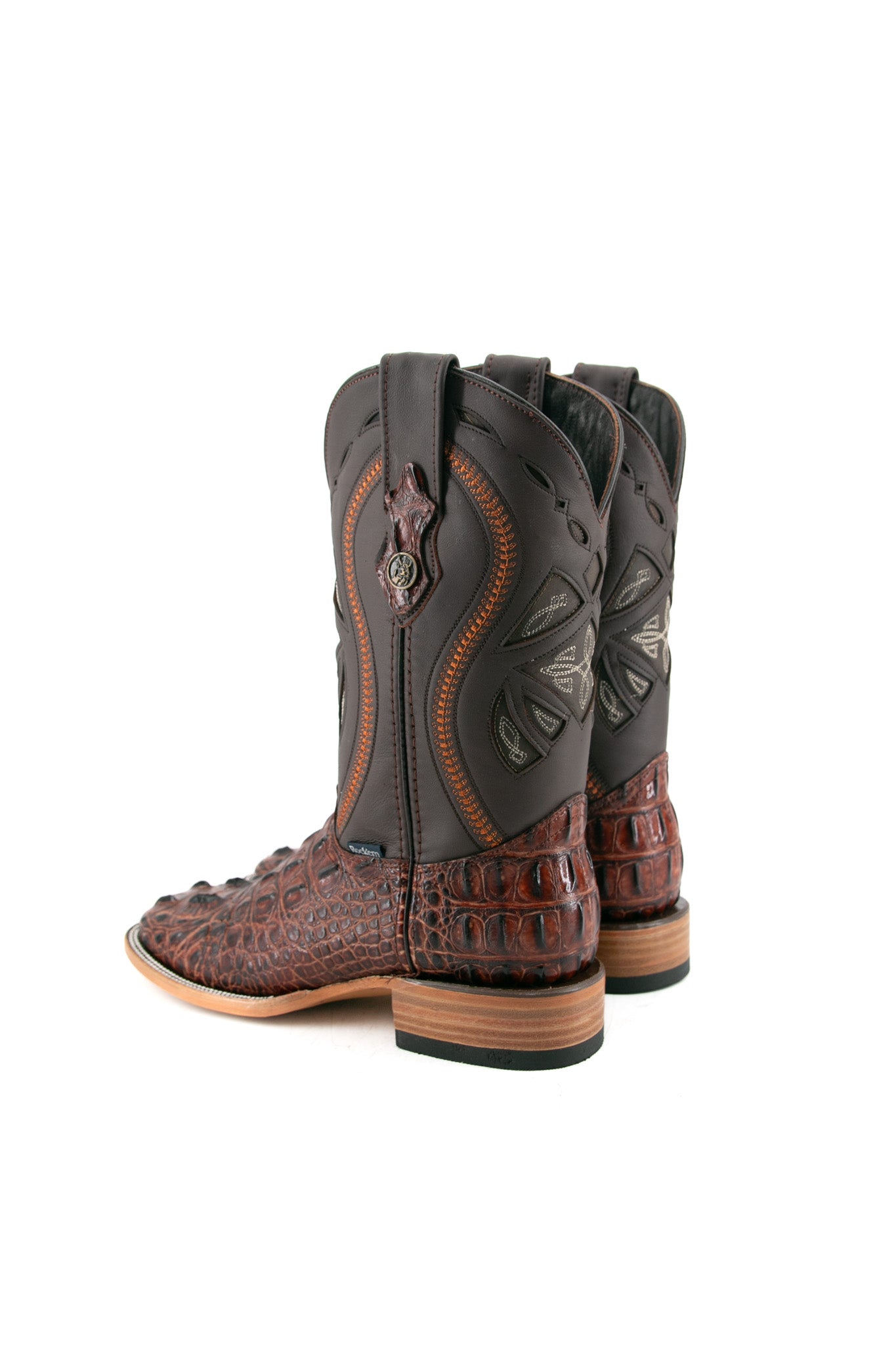 Caiman Tail Hornback Square Toe Cowboy Boot