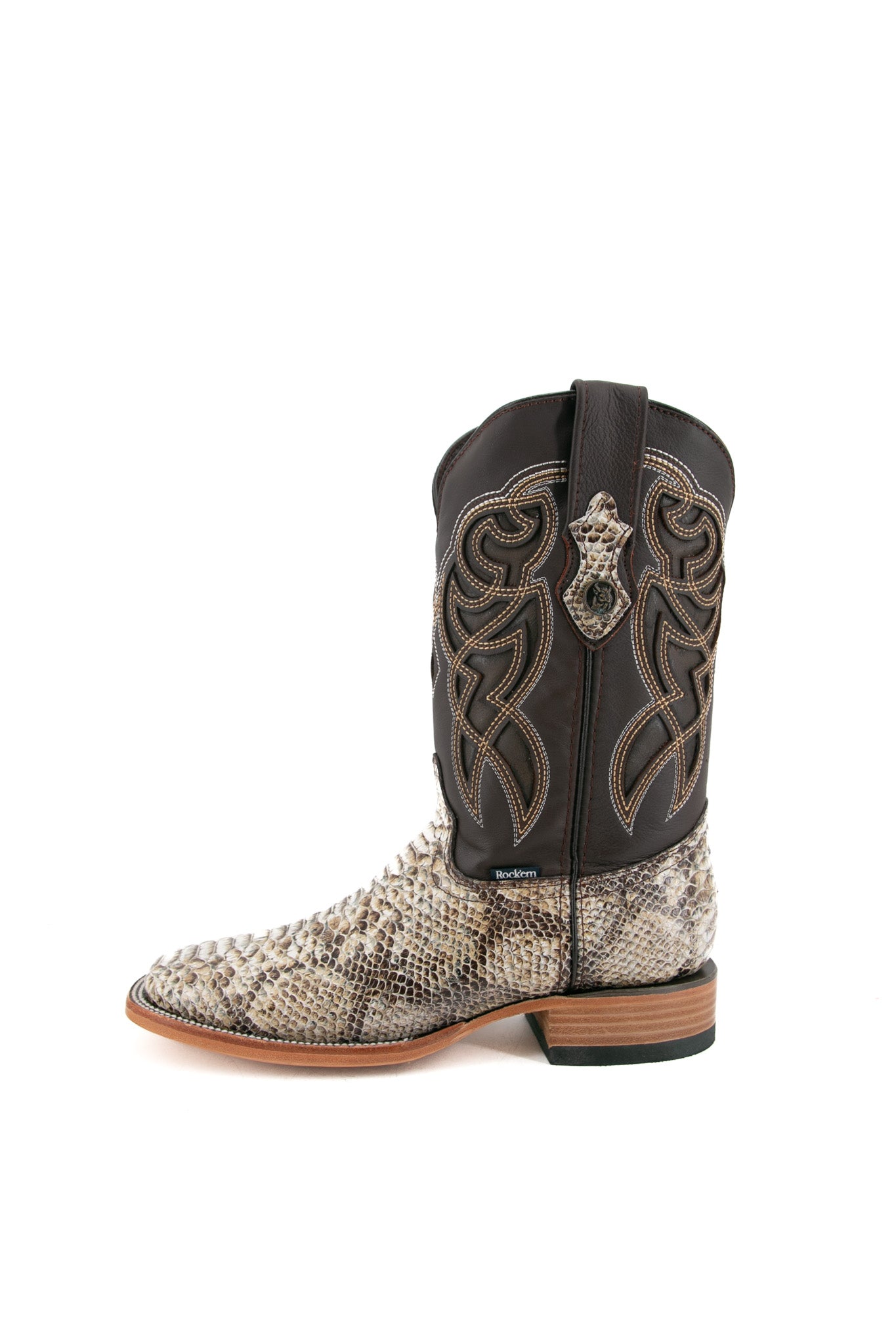 Python Square Toe Cowboy Boot