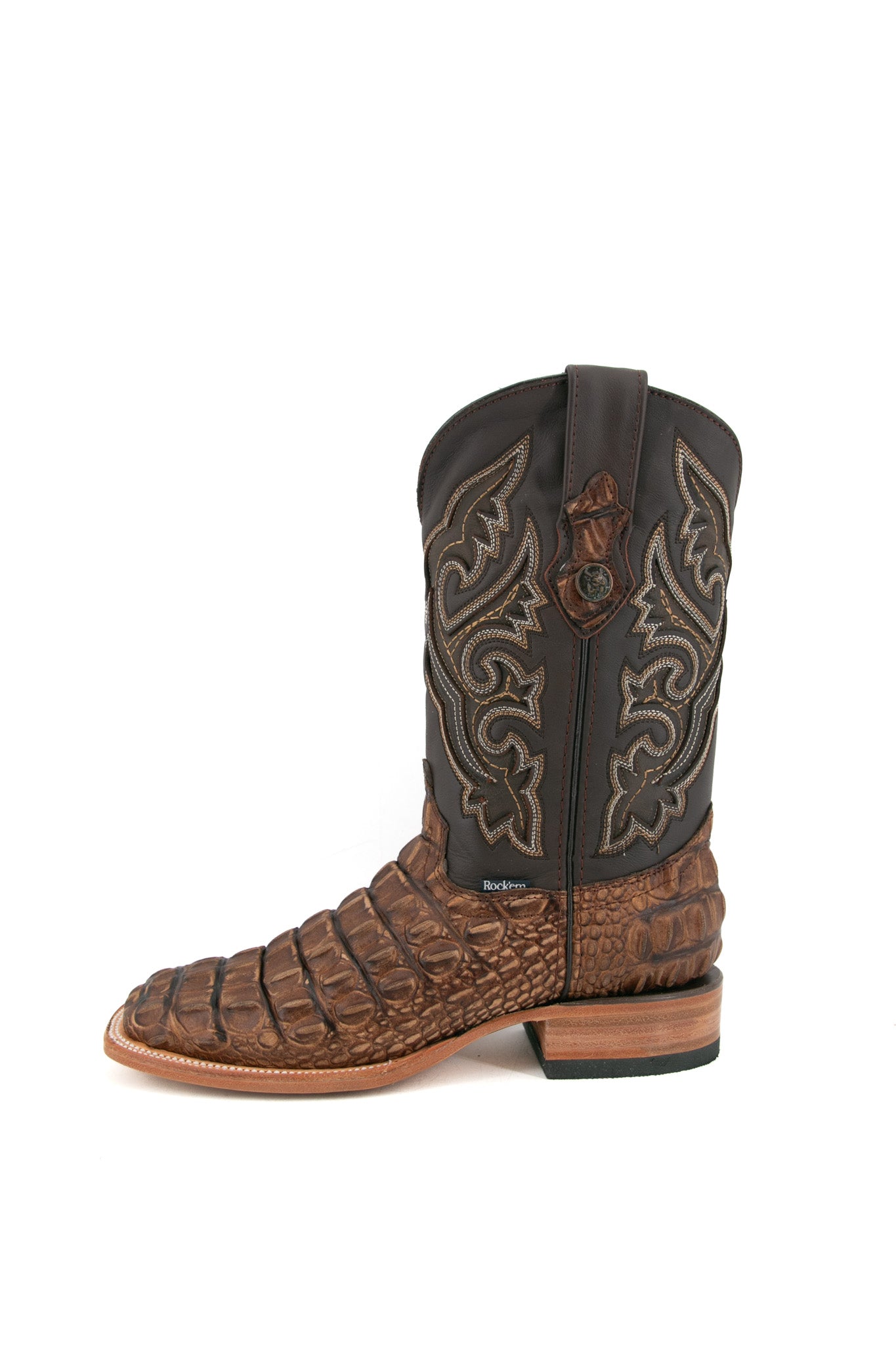 Giant Caiman Hornback Square Toe Cowboy Boot