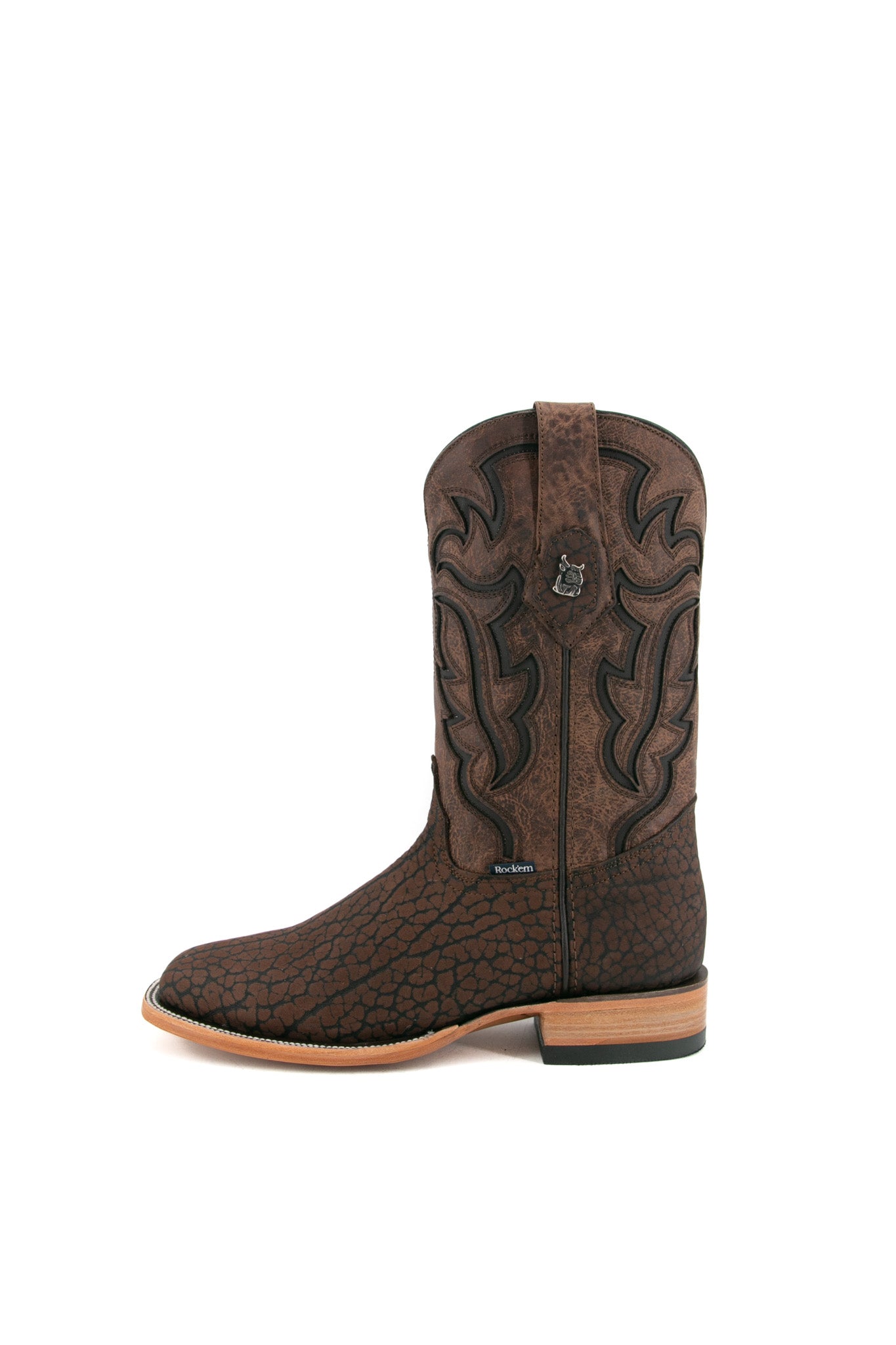 Rock'em Bull Neck Square Toe Cowboy Boot