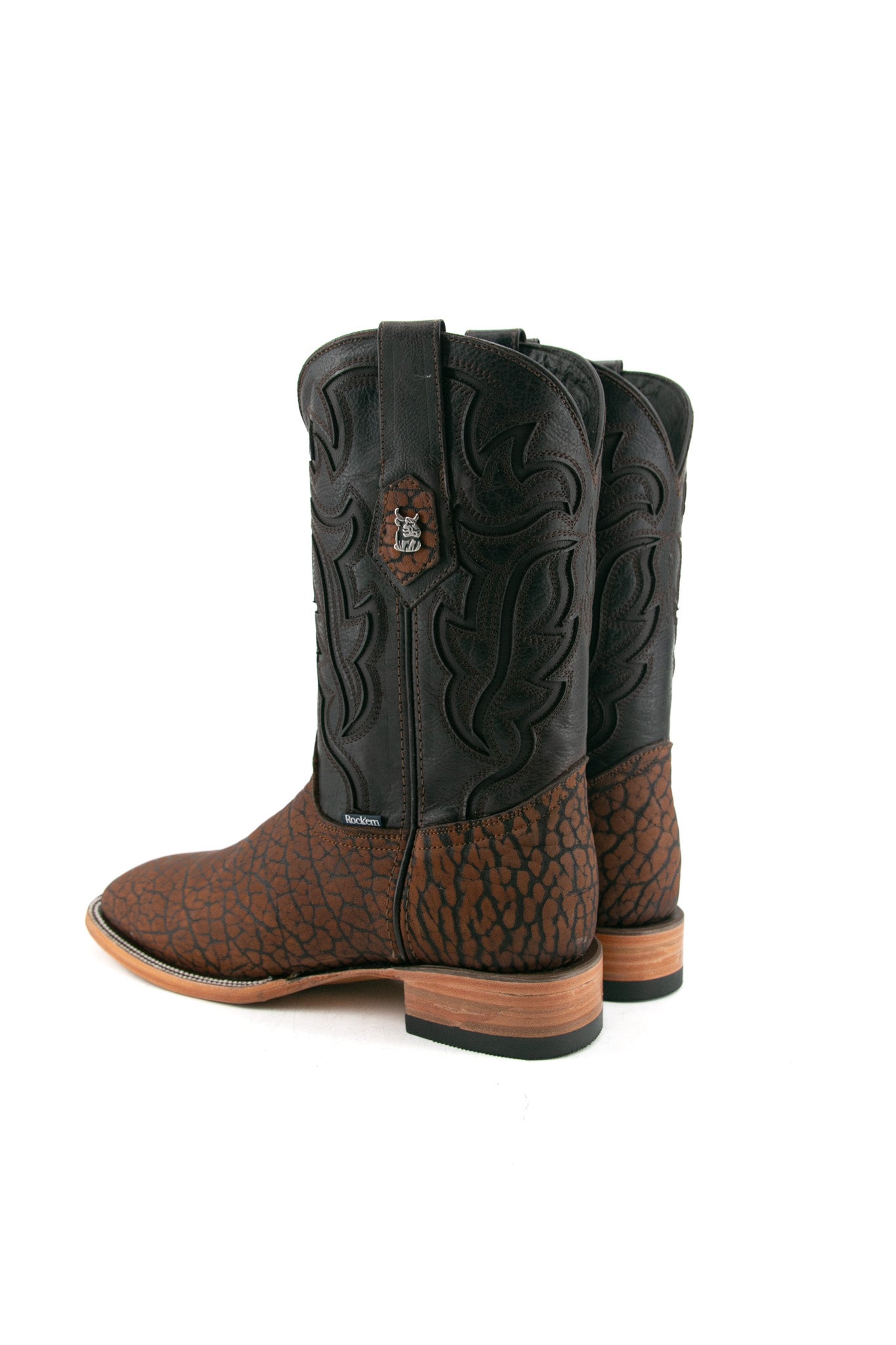 Rock'em Bull Neck Square Toe Cowboy Boot