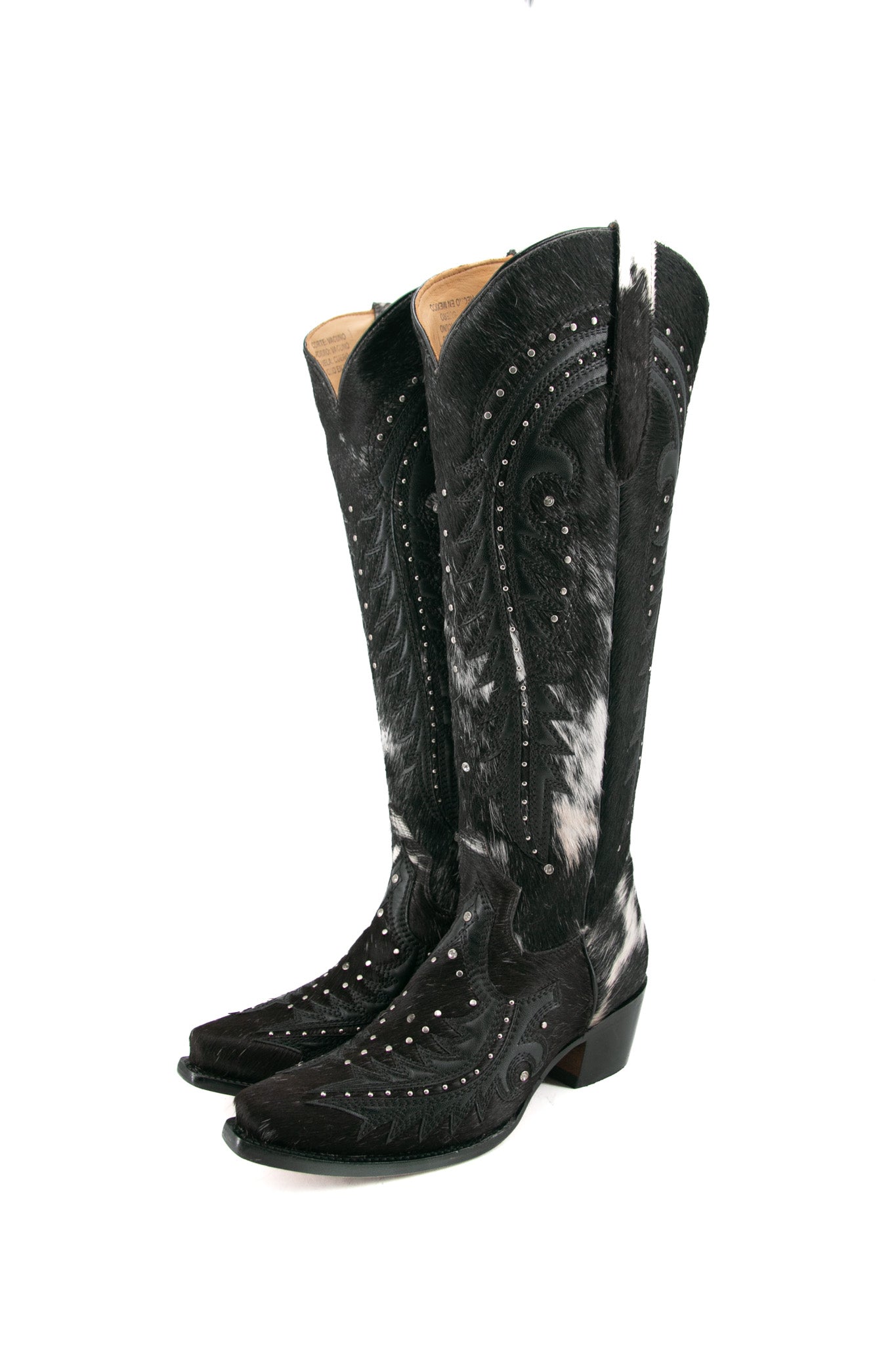 Amanda Tall Cowhide Cowgirl Boot Size 9 Box A28