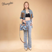 Wrangler Woven Denim Concealed Carry Tote/Crossbody