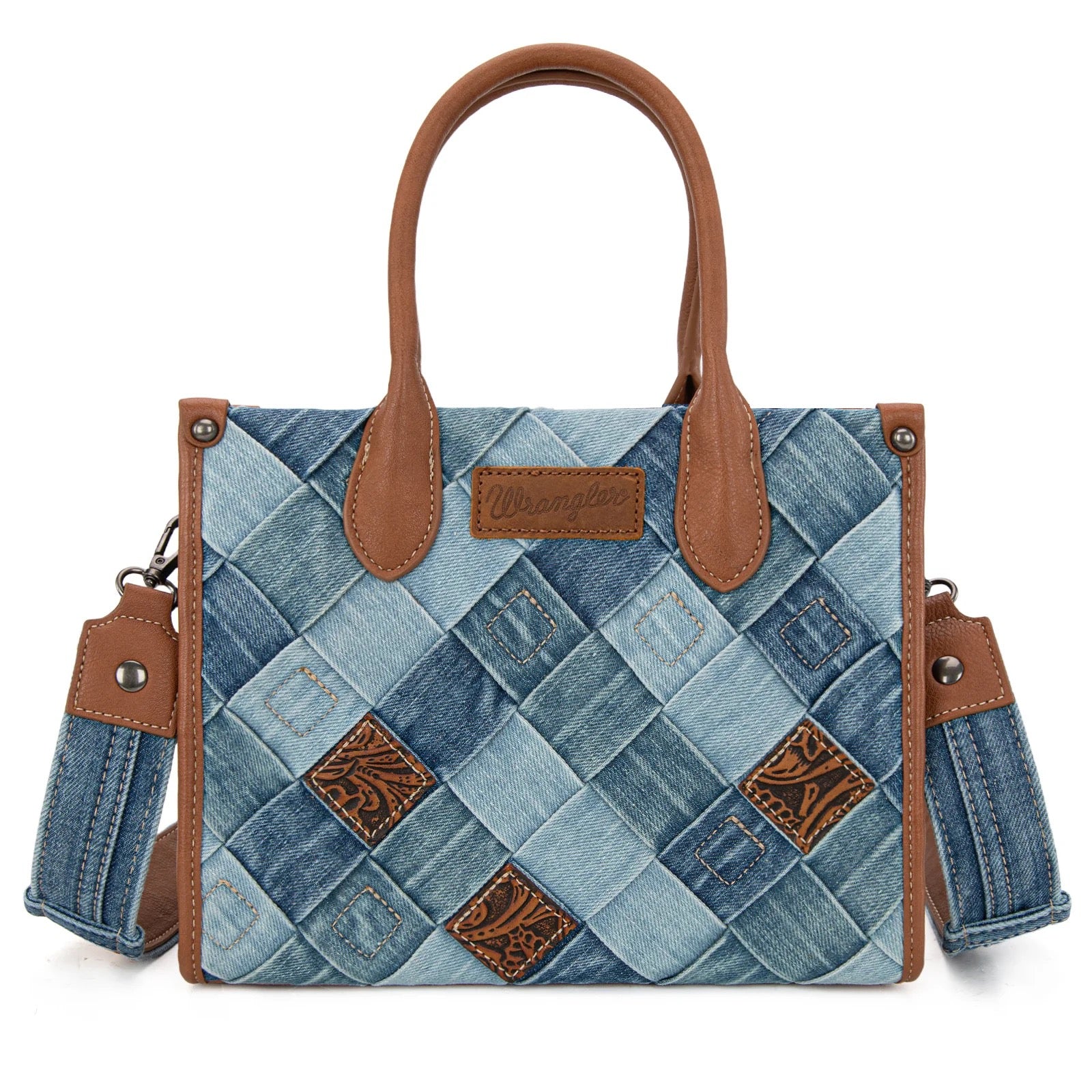 Wrangler Woven Denim Concealed Carry Tote/Crossbody