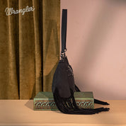 Wrangler Fringe Buckle Hobo Bag/Crossbody Bag