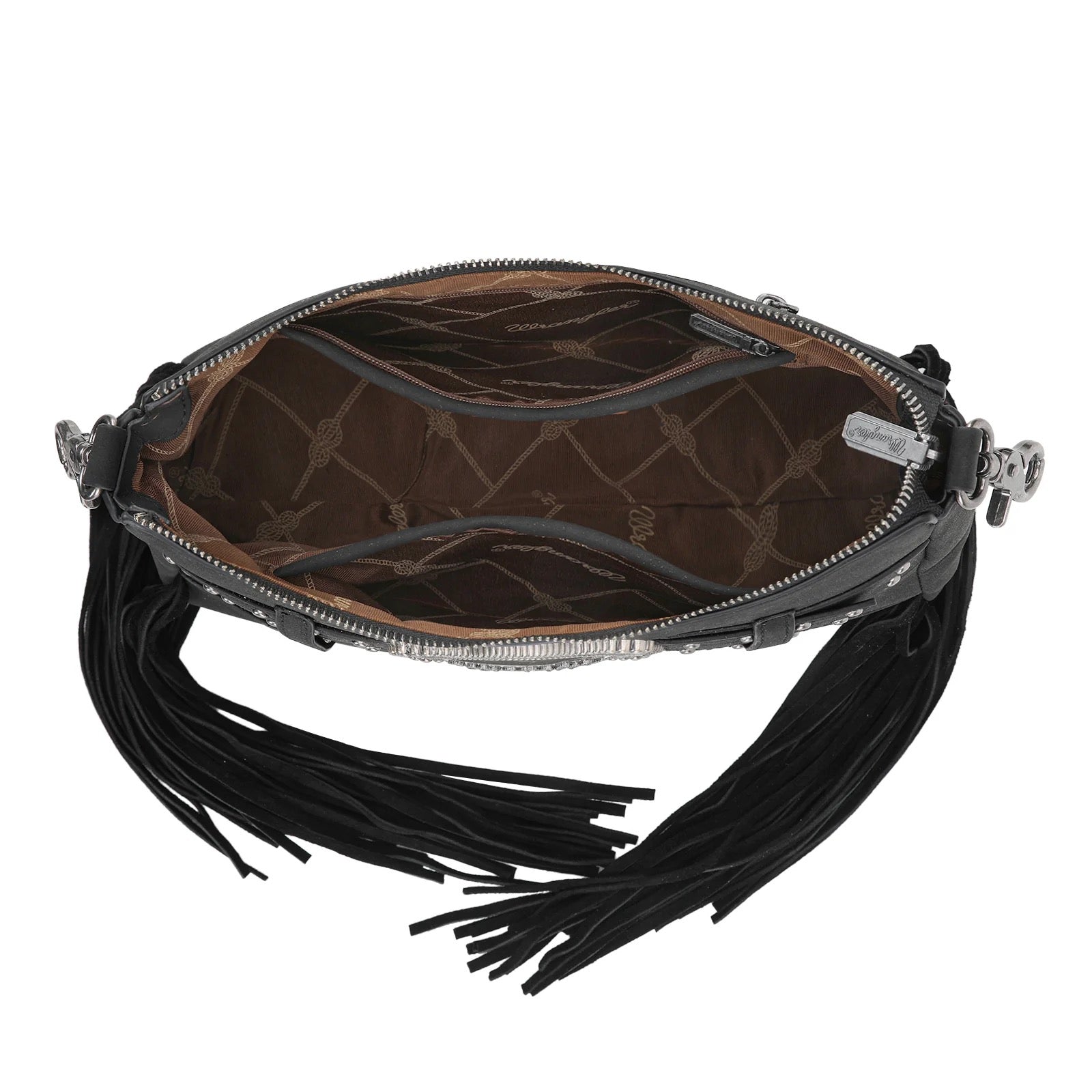 Wrangler Fringe Buckle Hobo Bag/Crossbody Bag
