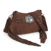 Wrangler Fringe Buckle Hobo Bag/Crossbody Bag