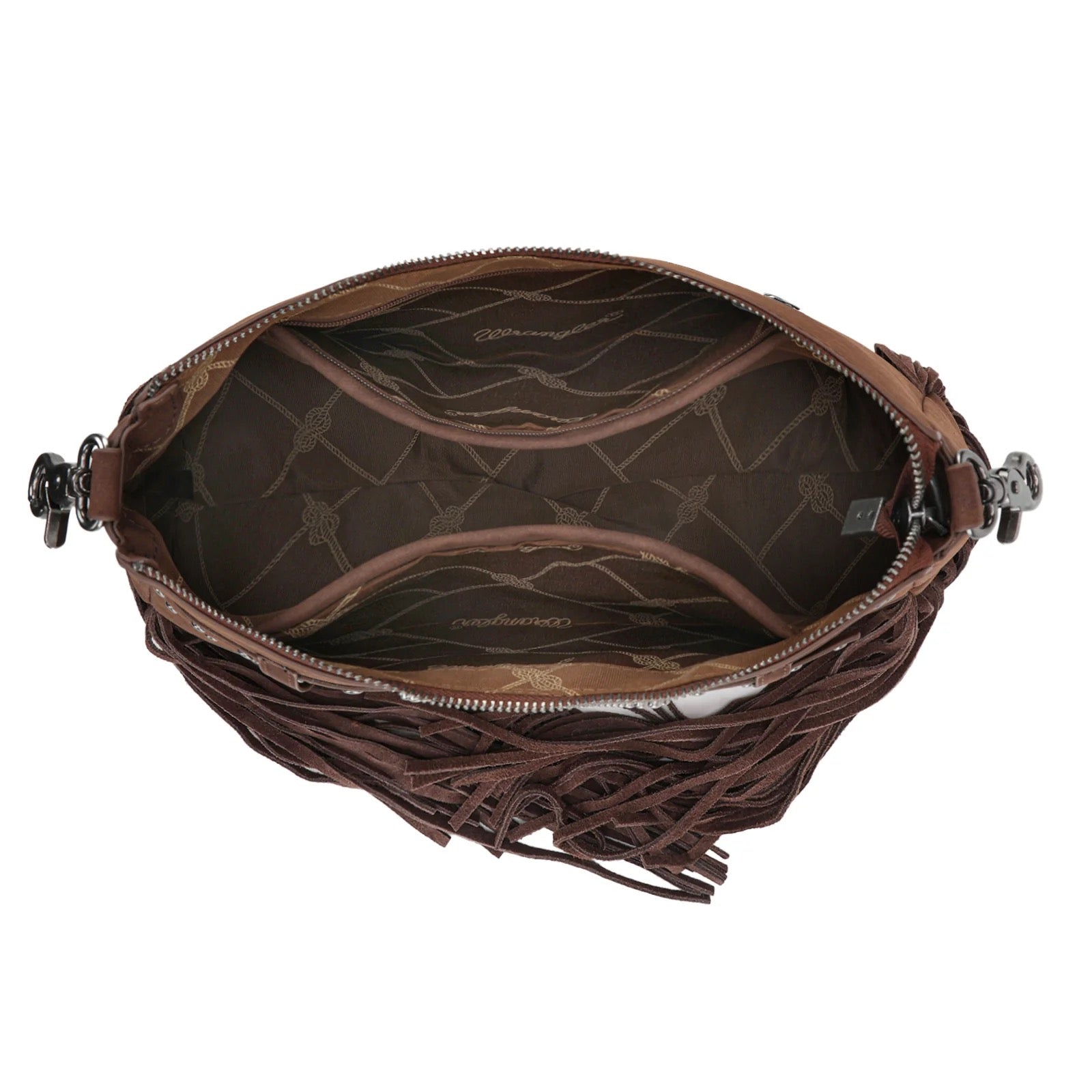 Wrangler Fringe Buckle Hobo Bag/Crossbody Bag