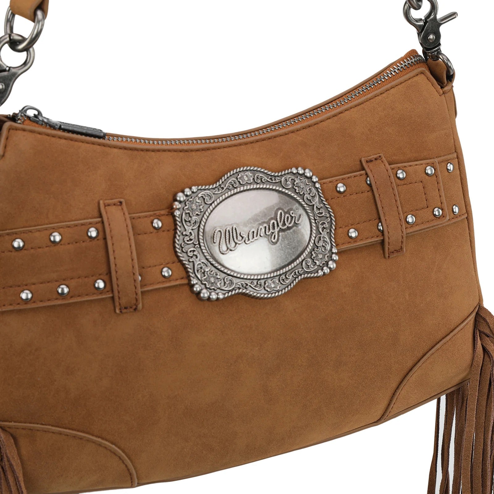 Wrangler Fringe Buckle Hobo Bag/Crossbody Bag