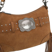Wrangler Fringe Buckle Hobo Bag/Crossbody Bag