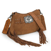 Wrangler Fringe Buckle Hobo Bag/Crossbody Bag