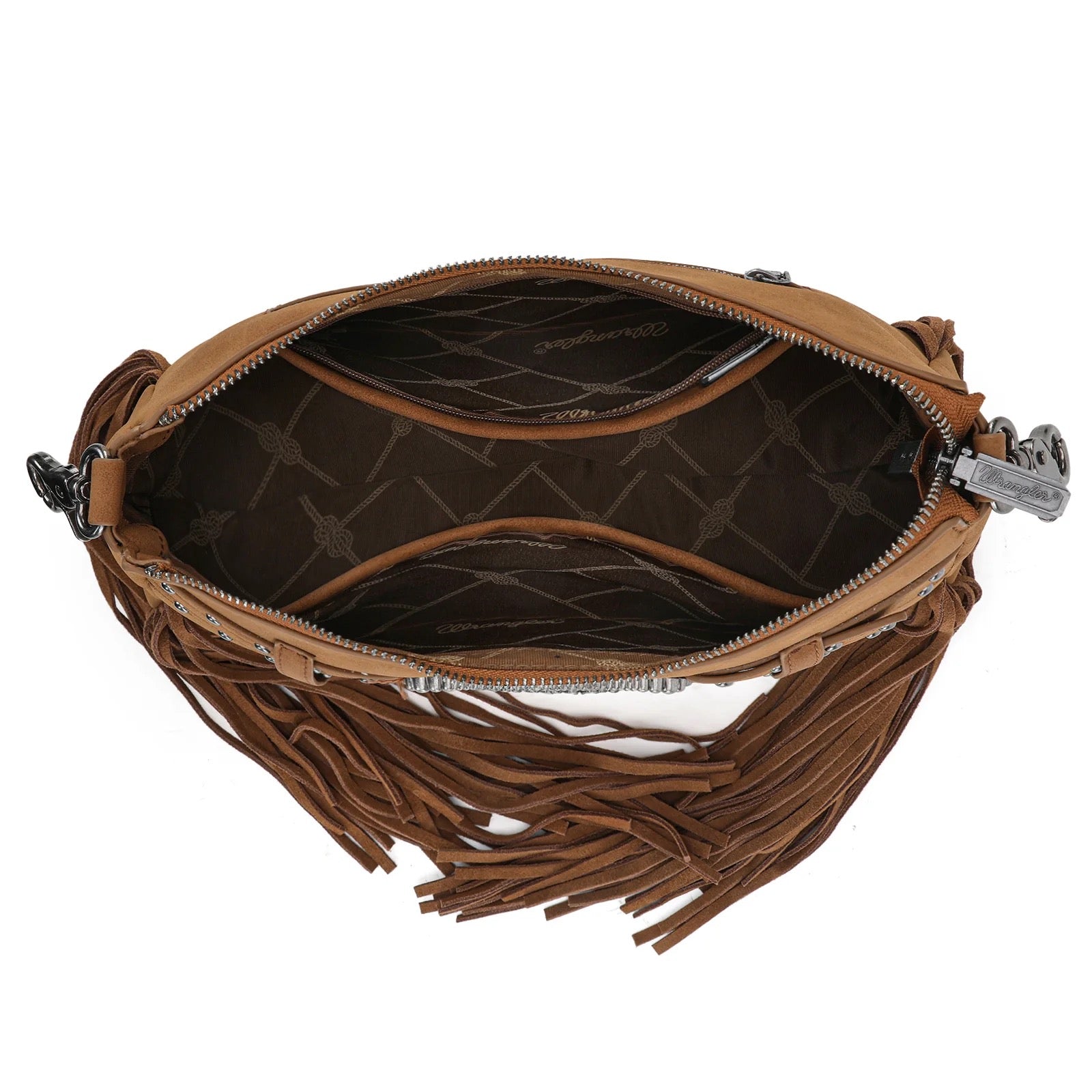 Wrangler Fringe Buckle Hobo Bag/Crossbody Bag