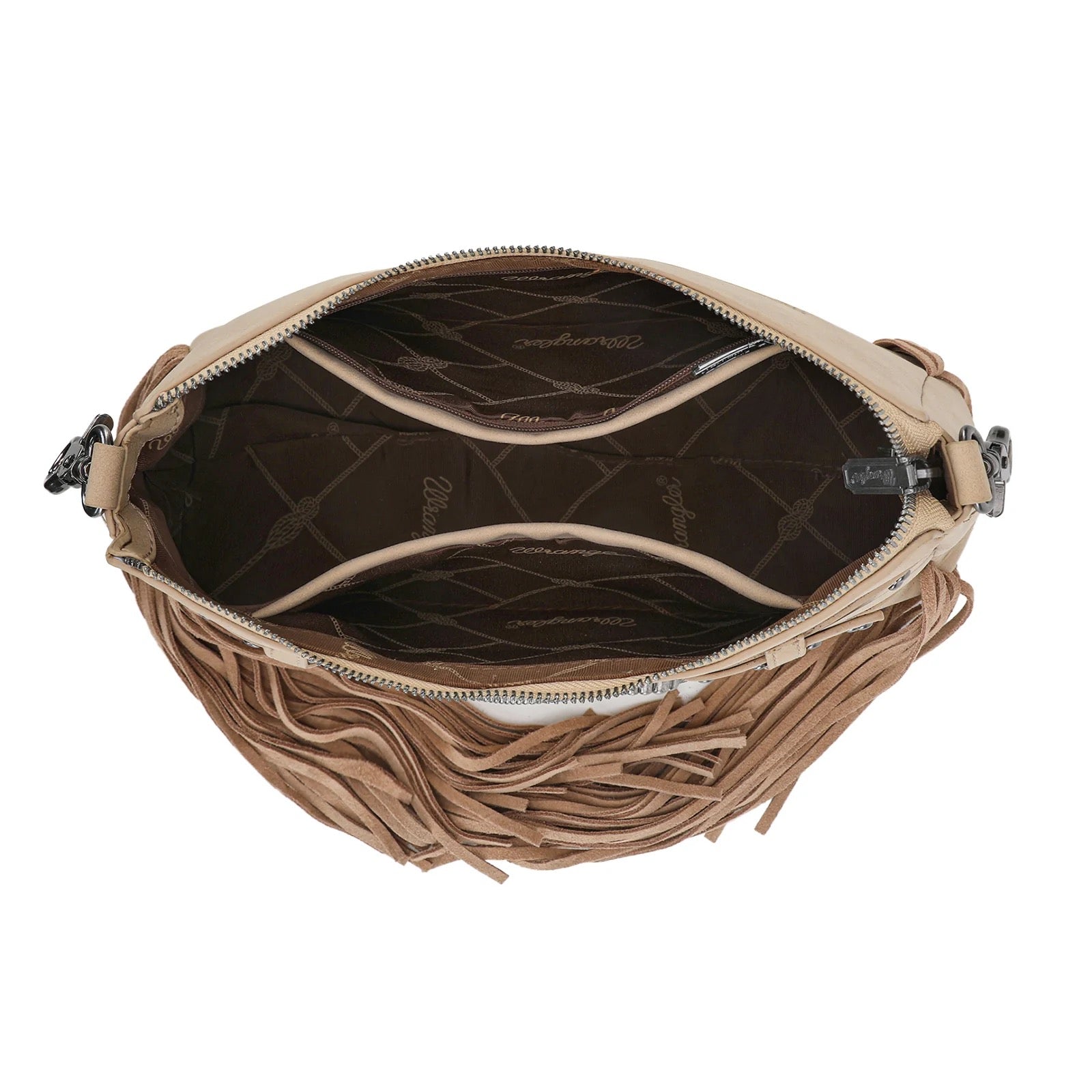 Wrangler Fringe Buckle Hobo Bag/Crossbody Bag
