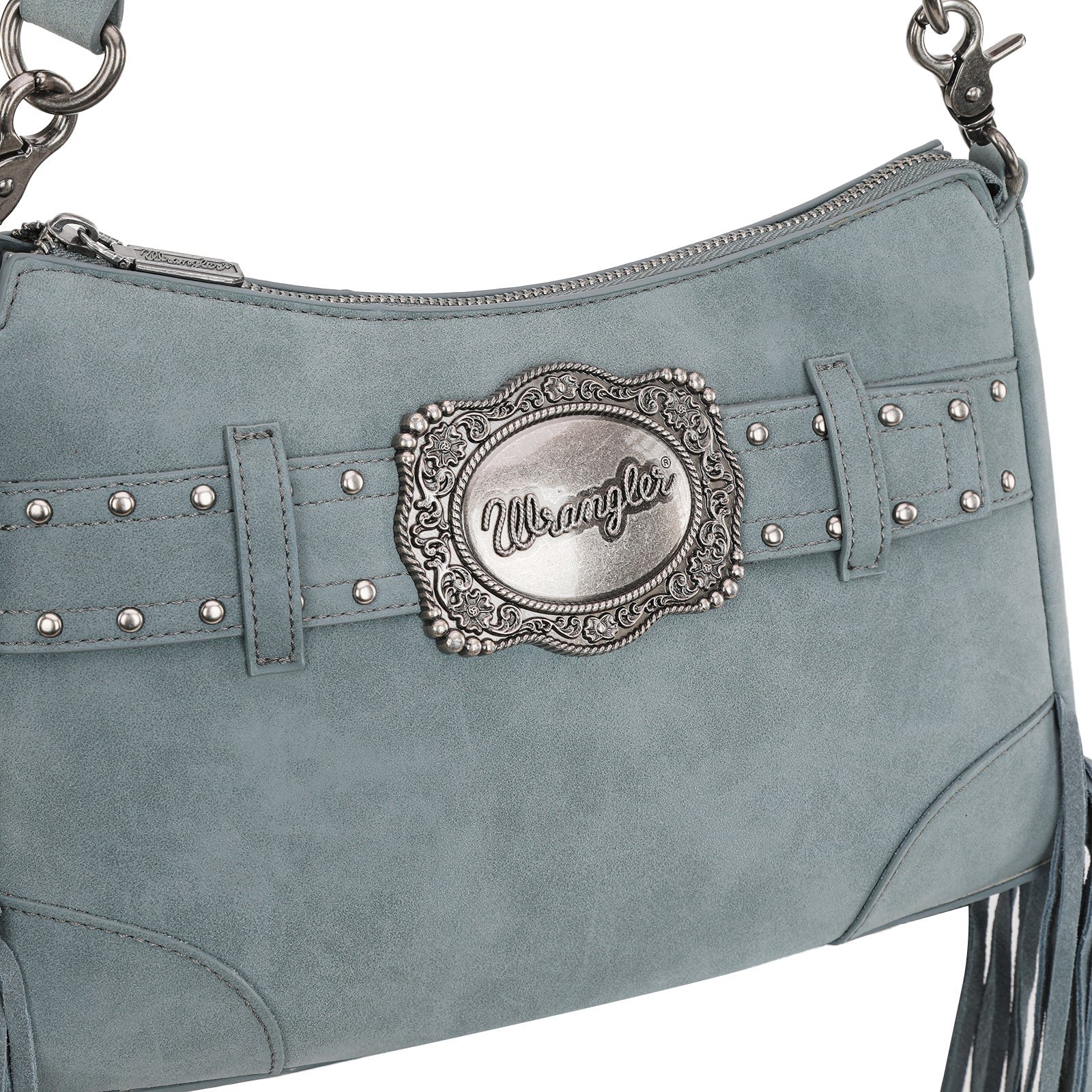 Wrangler Fringe Buckle Hobo Bag/Crossbody Bag