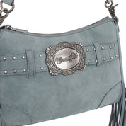 Wrangler Fringe Buckle Hobo Bag/Crossbody Bag