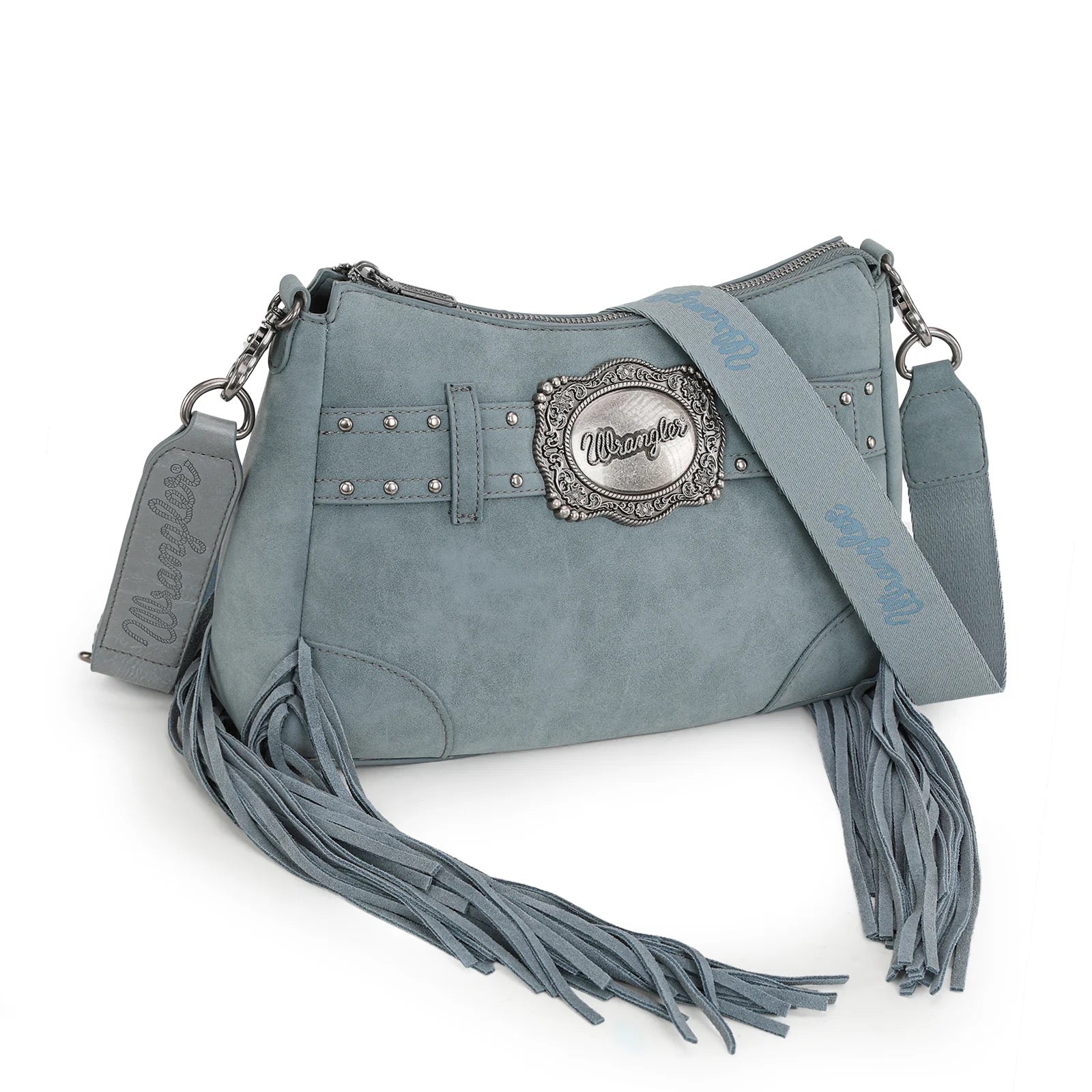 Wrangler Fringe Buckle Hobo Bag/Crossbody Bag