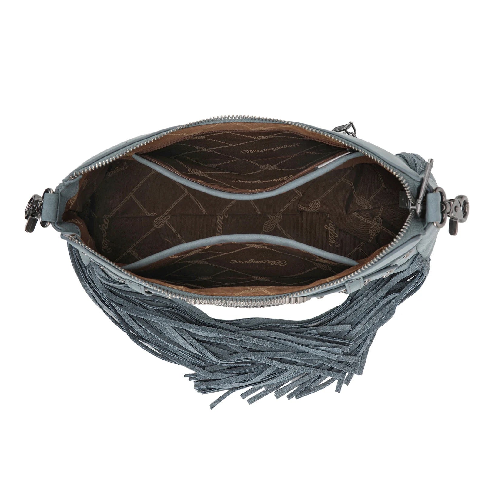 Wrangler Fringe Buckle Hobo Bag/Crossbody Bag