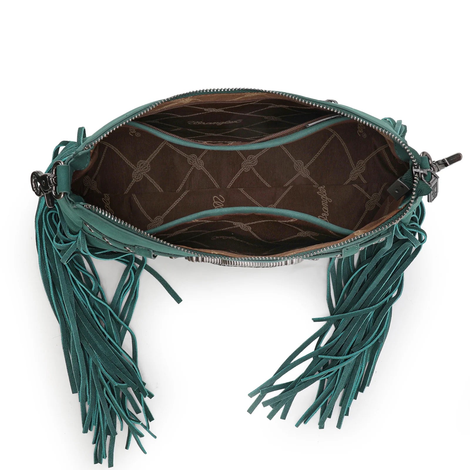 Wrangler Fringe Buckle Hobo Bag/Crossbody Bag