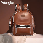 Wrangler Cow Print Backpack With Coin Pouch