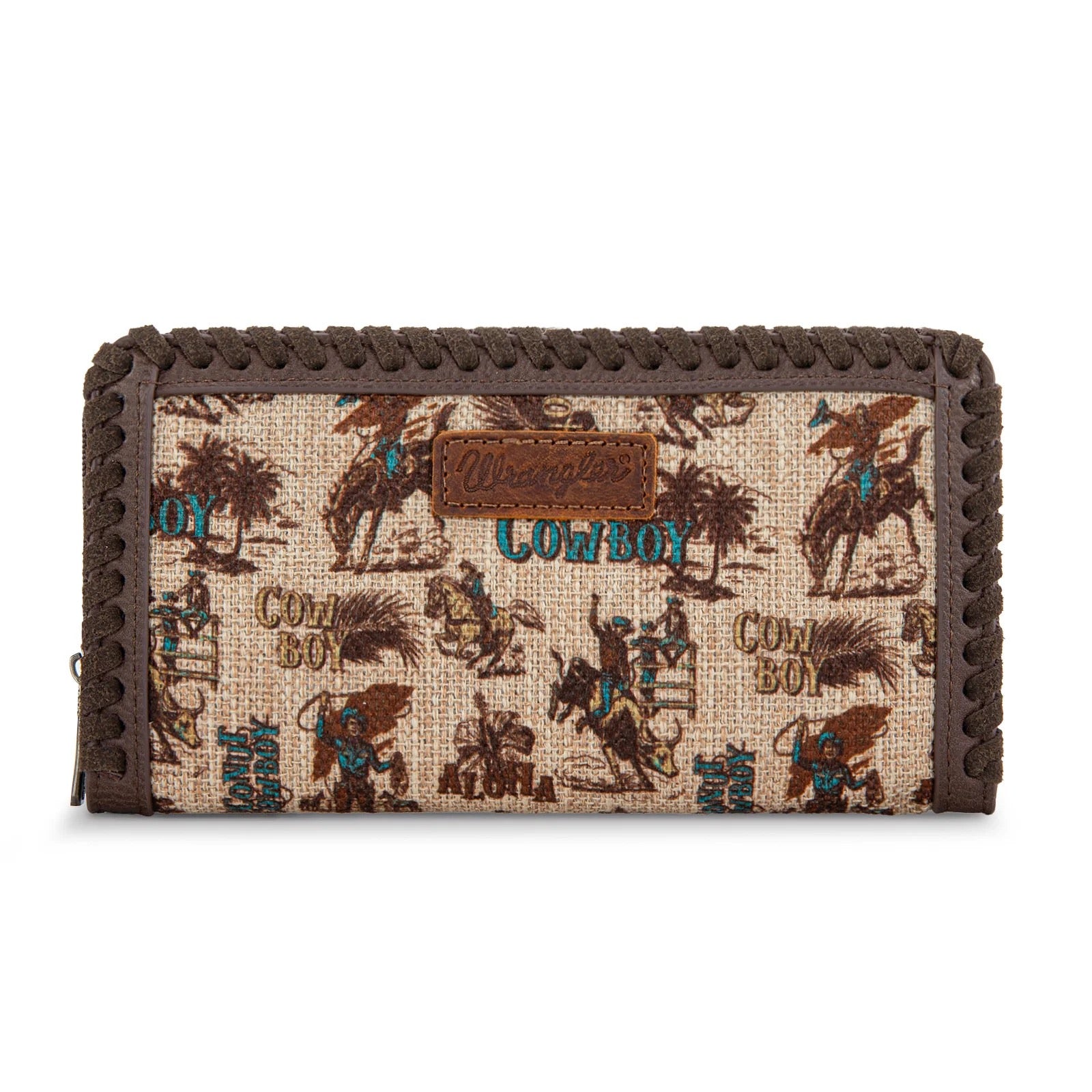 Wrangler Vintage Retro Cowboy Cool Print Wallet