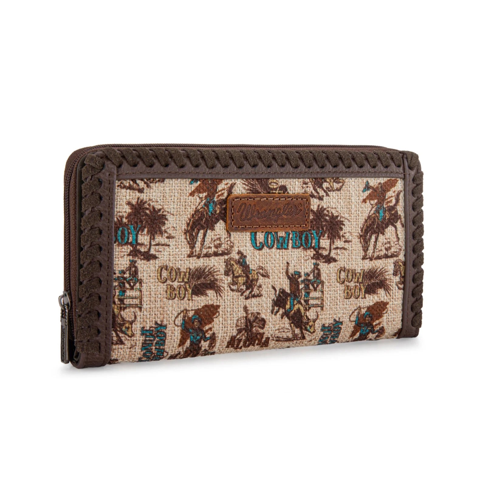 Wrangler Vintage Retro Cowboy Cool Print Wallet