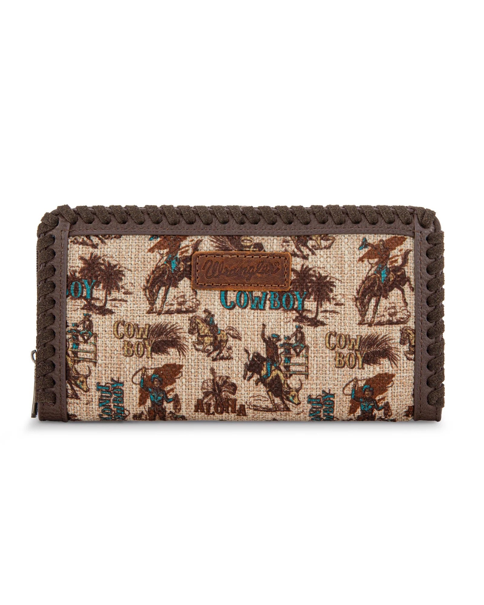 Wrangler Vintage Retro Cowboy Cool Print Wallet