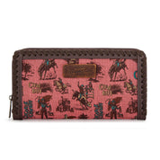 Wrangler Vintage Retro Cowboy Cool Print Wallet
