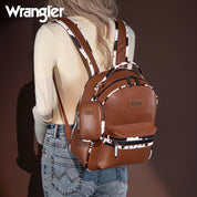 Wrangler Cow Print Backpack With Coin Pouch