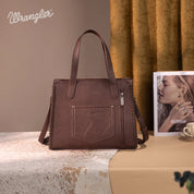 Wrangler Vintage Retro Cowboy Cool Print Concealed Carry Satchel/Crossbody
