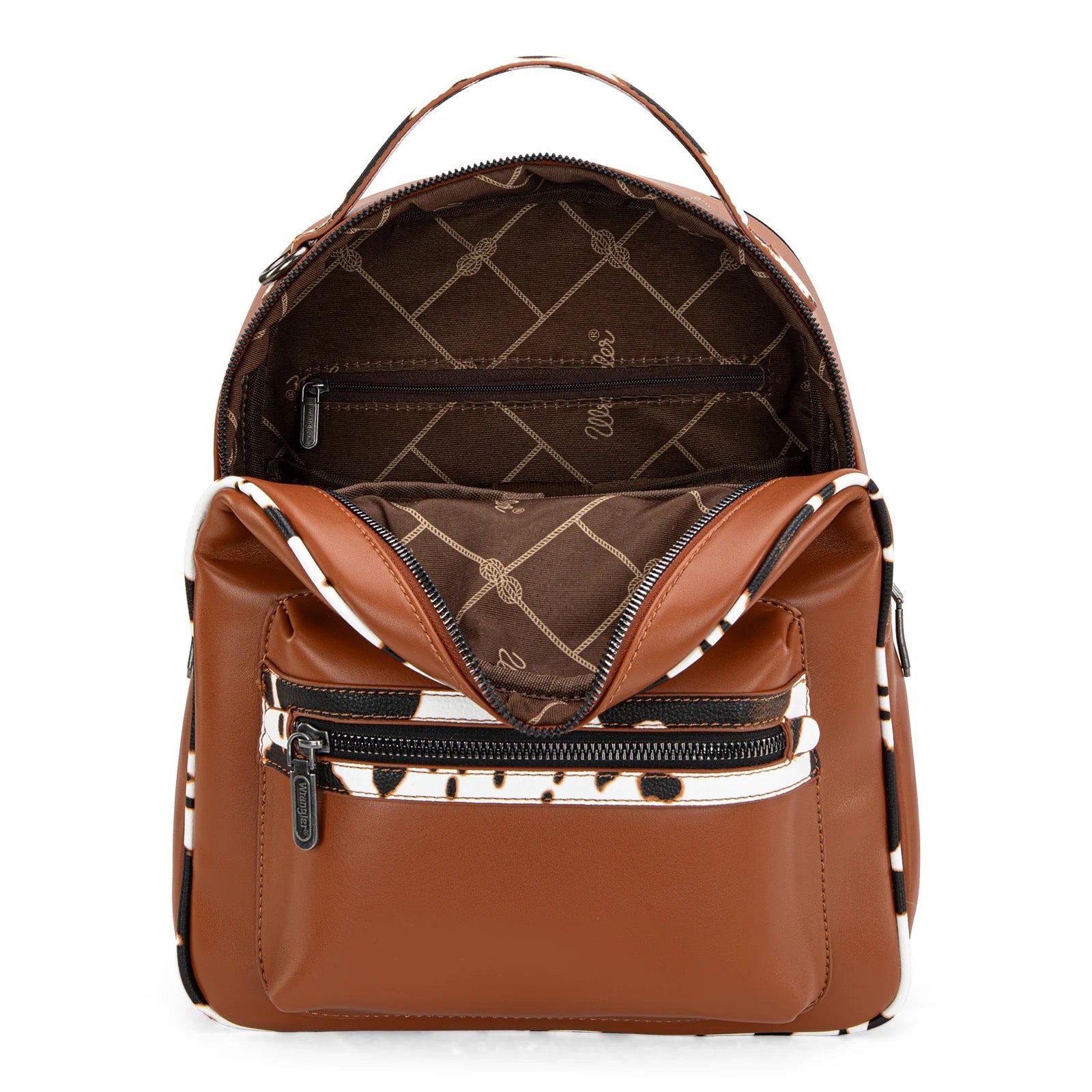 Wrangler Cow Print Backpack With Coin Pouch