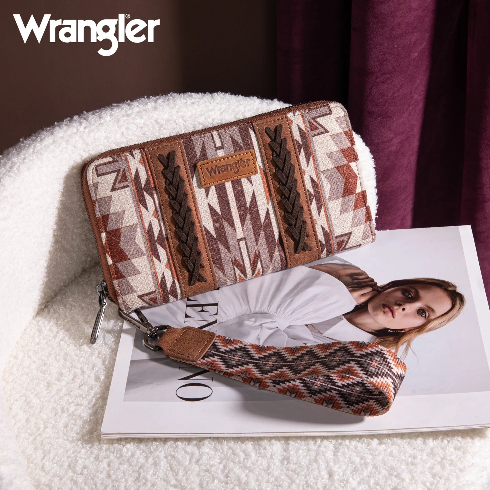 Wrangler Southwestern Art Print Wallet