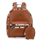 Wrangler Cow Print Backpack With Coin Pouch