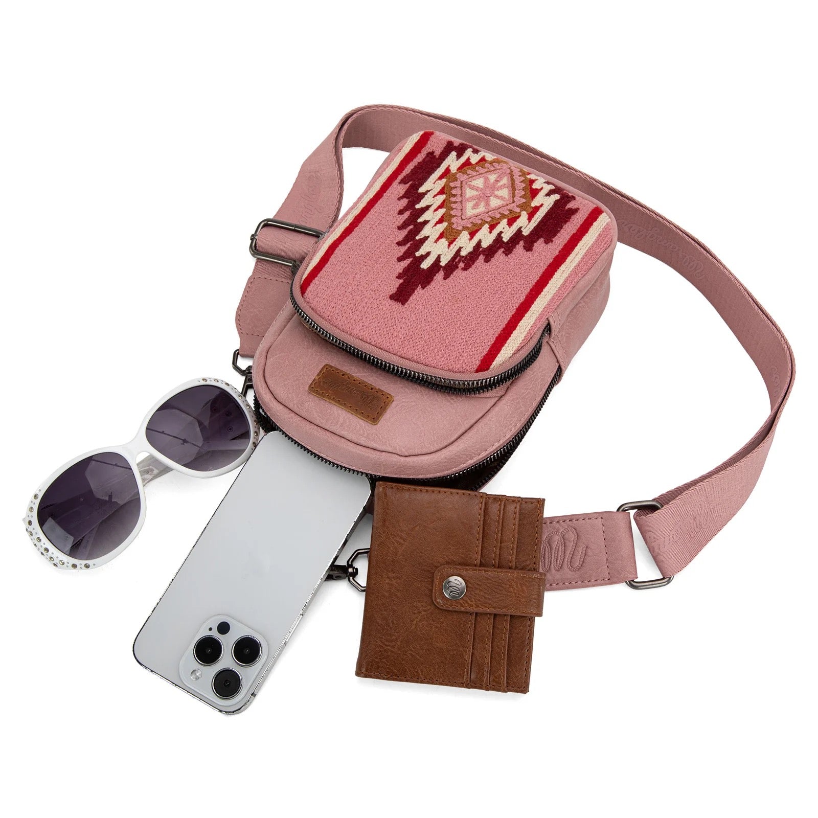 Wrangler Southwestern Knitted Sling Bag