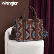 Wrangler Southwestern Pattern Dual Sided Print-Tote/Crossbody