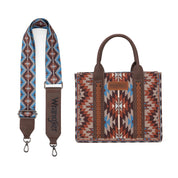 Wrangler Southwestern Pattern Dual Sided Print-Tote/Crossbody