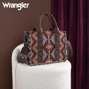 Wrangler Southwestern Pattern Dual Sided Print-Tote/Crossbody