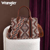 Wrangler Southwestern Pattern Dual Sided Print Tote Crossbody