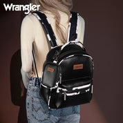 Wrangler Cow Print Backpack With Coin Pouch