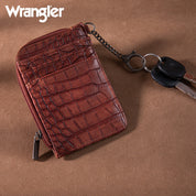Wrangler Wrangler Croc Print Mini Zip Card Case