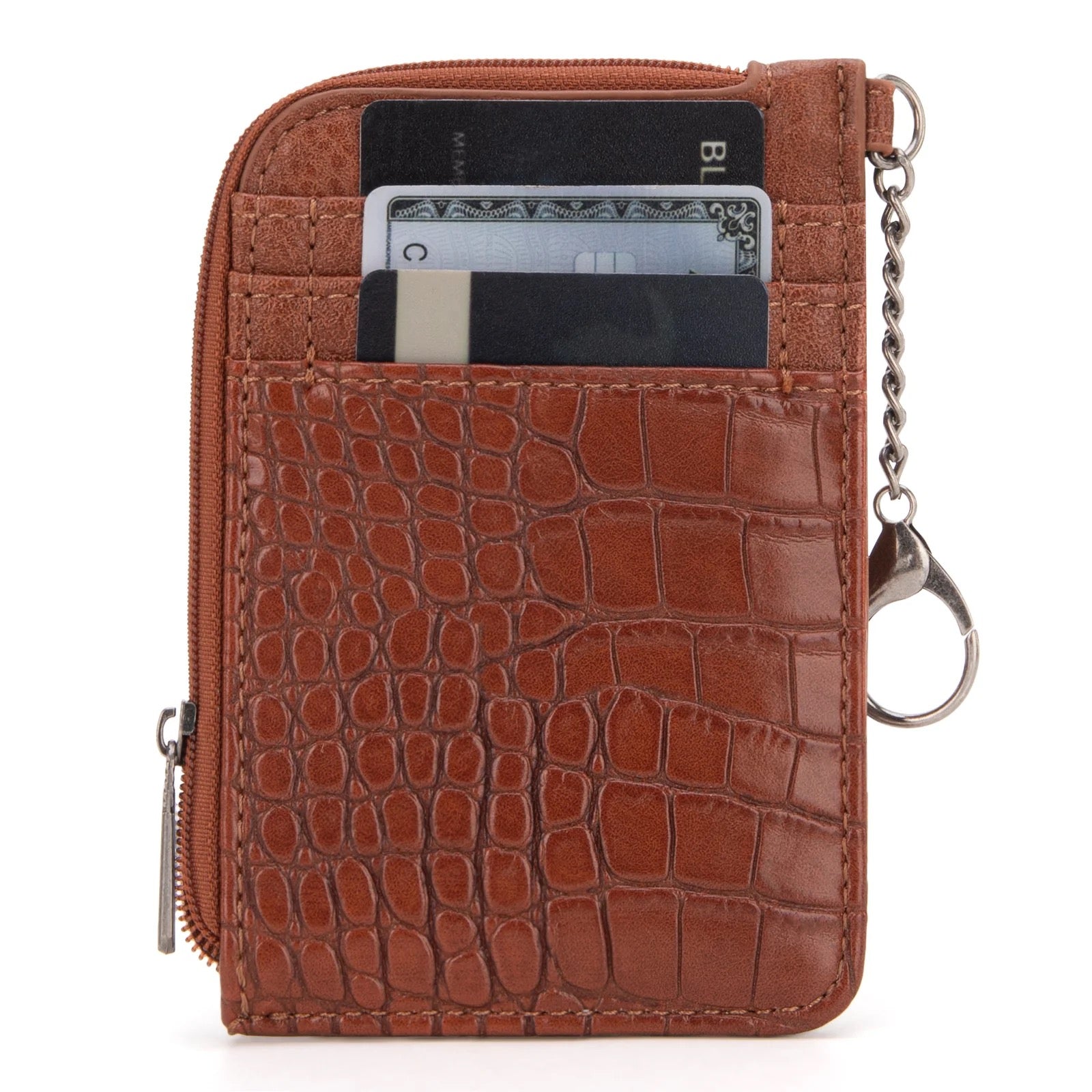 Wrangler Wrangler Croc Print Mini Zip Card Case