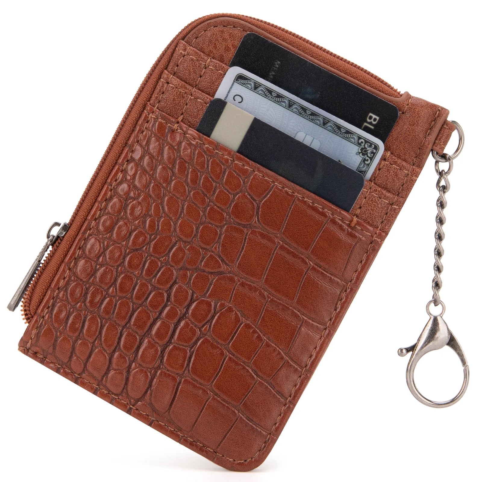 Wrangler Wrangler Croc Print Mini Zip Card Case
