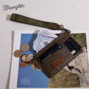 Wrangler Solid Color Key Chain Wristlet Card Wallet