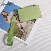 Wrangler Solid Color Key Chain Wristlet Card Wallet