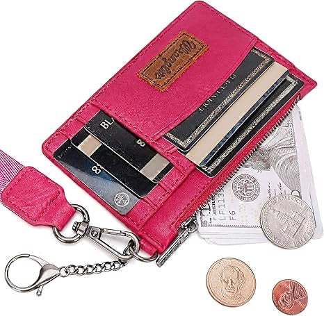 Wrangler Solid Color Key Chain Wristlet Card Wallet