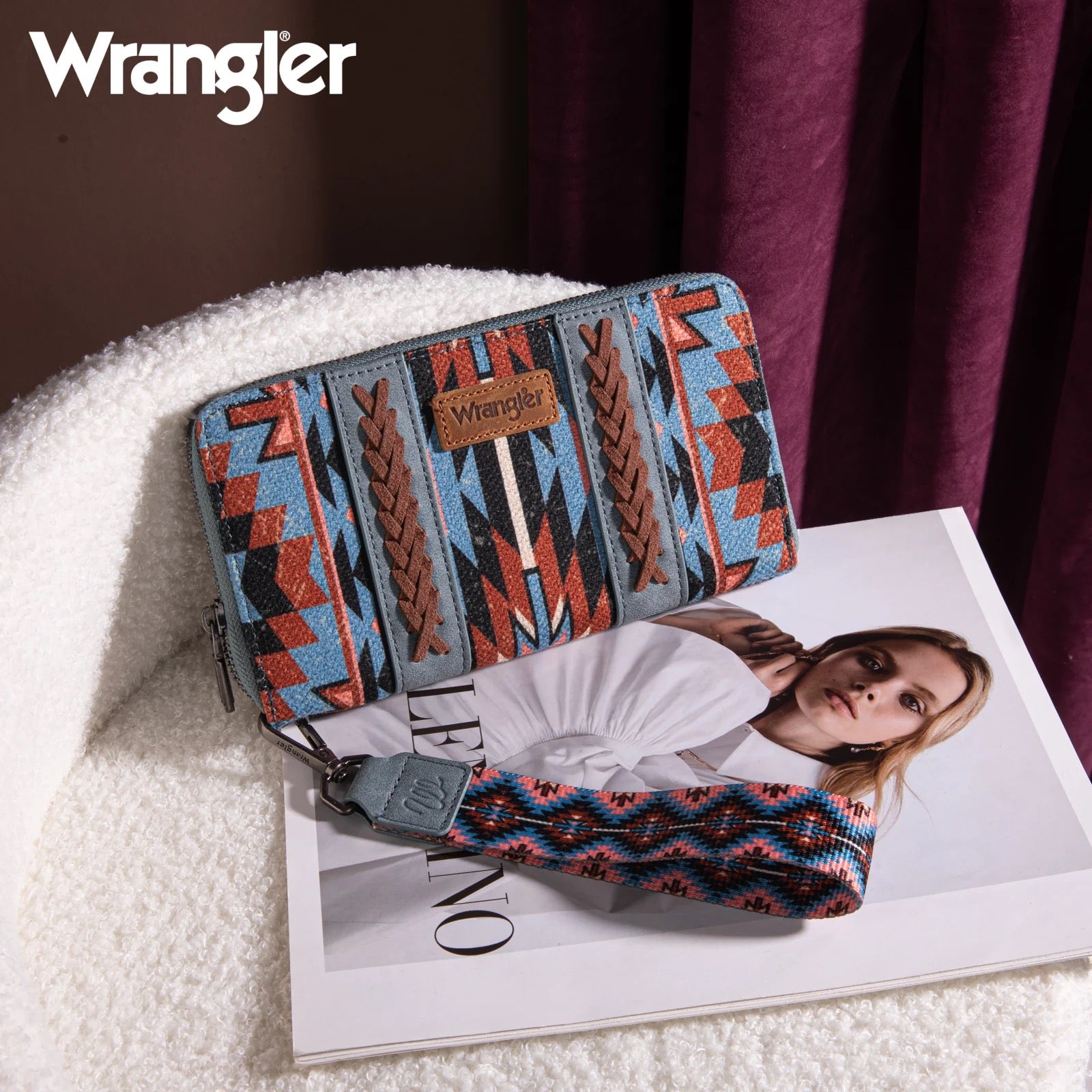 Wrangler Southwestern Art Print Wallet