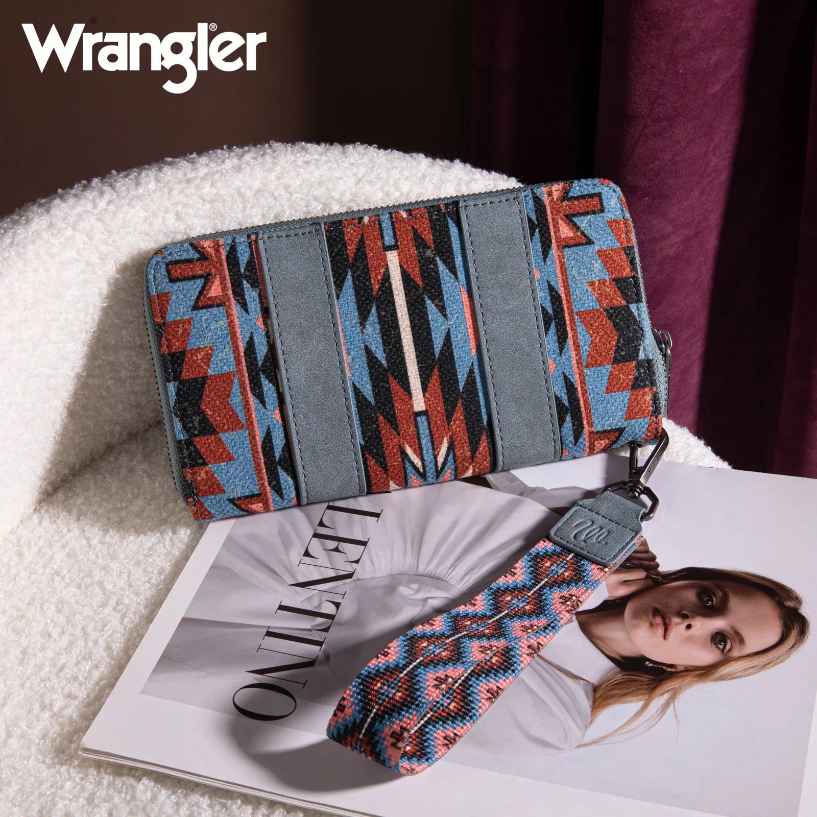 Wrangler Southwestern Art Print Wallet