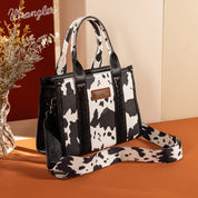 Wrangler Cow Print Concealed Carry Tote/Crossbody
