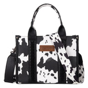 Wrangler Cow Print Concealed Carry Tote/Crossbody